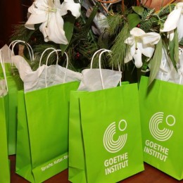 goody bags provided by Goethe-Instiut Boston