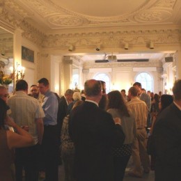 Guests in the ballroom